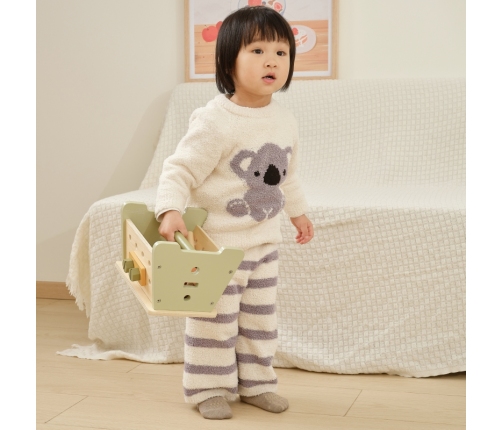 VIGA PolarB Mini Warsztat 2w1 Skrzynka z Narzędziami Zestaw Drewniany