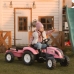 Traktors ar pedāļiem ar piekabi FALK Country Star Pink