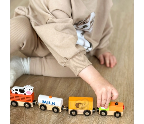 VIGA Zestaw akcesoriów do kolejki - pociąg rolniczy