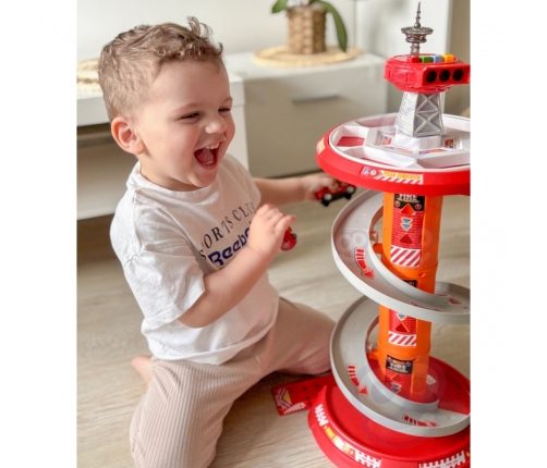 WOOPIE Tor Spirala Garaż dla Samochodzików 3 szt.