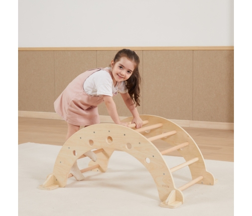 VIGA Drewniany Bujak Naturalny Montessori