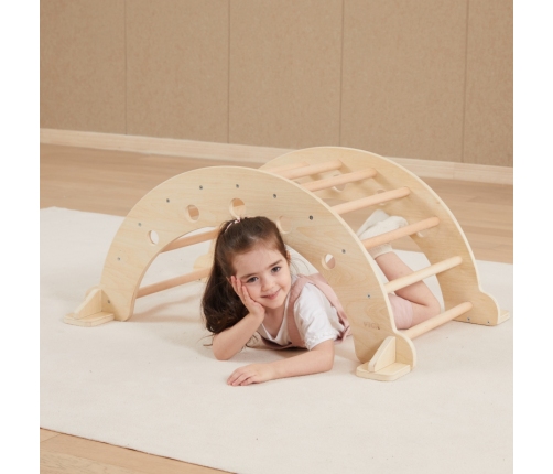 VIGA Drewniany Bujak Naturalny Montessori