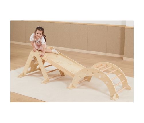 VIGA Drewniany Bujak Naturalny Montessori