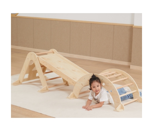 VIGA Drewniany Bujak Naturalny Montessori