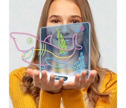 WOOPIE Magnetyczna Tablica 3D Podświetlenie LED do Rysowania