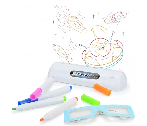 WOOPIE Magnetyczna Tablica 3D Podświetlenie LED do Rysowania