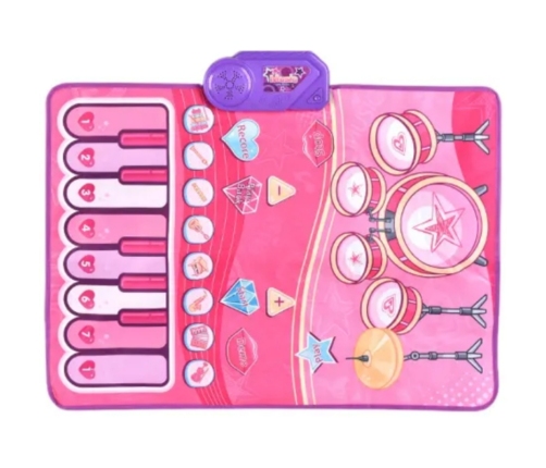 WOOPIE Duża Mata Muzyczna 2w1 Perkusja Interaktywna Pianino