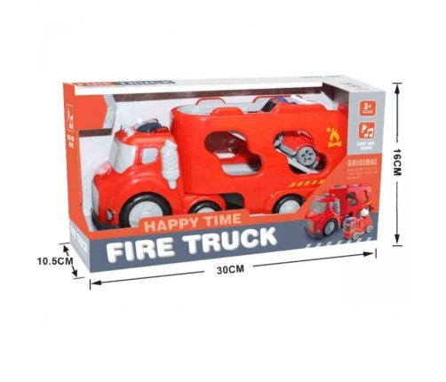 WOOPIE Duża Czerwona Laweta City Truck Efekty Dźwiękowe i Świetlne