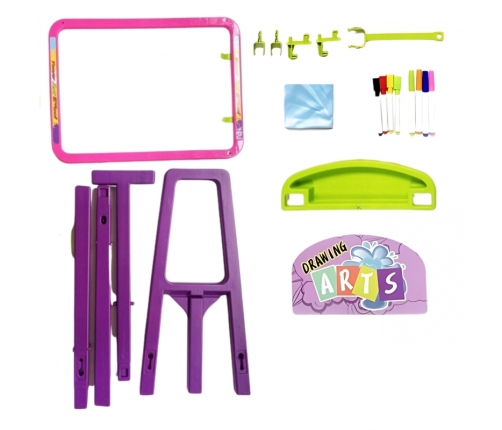 WOOPIE Tablica 3w1 Magnetyczna Suchościeralna Malowanie Światłem