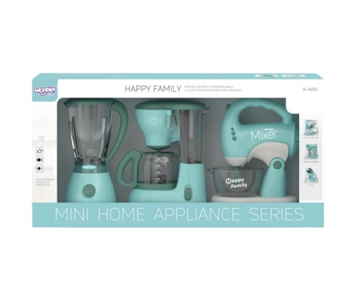 WOOPIE Zestaw AGD dla Dzieci 3w1 Mikser Blender Robot Kuchenny