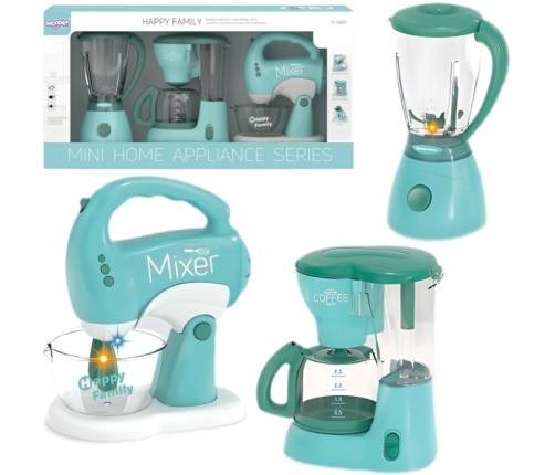 WOOPIE Zestaw AGD dla Dzieci 3w1 Mikser Blender Robot Kuchenny