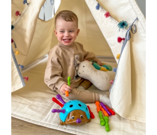 WOOPIE Gra Zręcznościowa Jeżyk Sorter Montessori Nauka Liczb i Kolorów 4w1