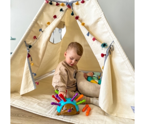 WOOPIE Gra Zręcznościowa Jeżyk Sorter Montessori Nauka Liczb i Kolorów 4w1