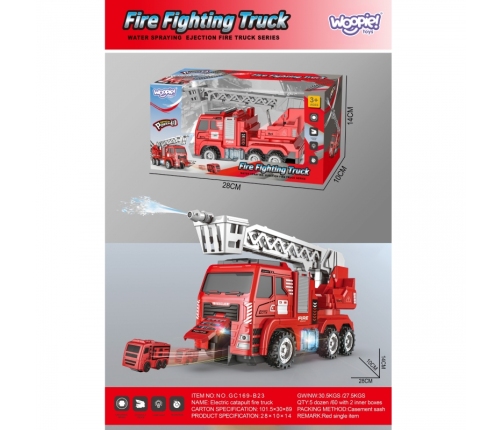 WOOPIE Interaktywny Wóz Strażacki z Ruchomą Drabiną