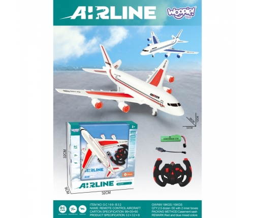 WOOPIE Zdalnie Sterowany Samolot Pasażerski Airline