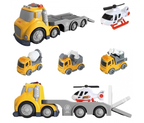 WOOPIE Żółta Laweta City Truck Efekty Dźwiękowe i Świetlne