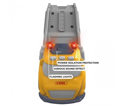 WOOPIE Żółta Laweta City Truck Efekty Dźwiękowe i Świetlne