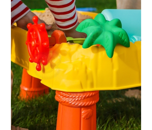 WOOPIE Attīstošs galds ar smilškasti 2in1