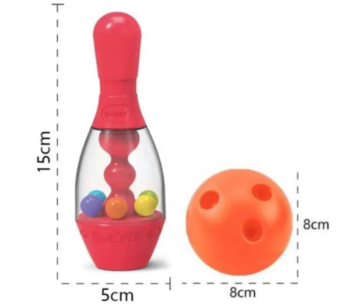 WOOPIE Kolorowe Kręgle Dla Dzieci 8 el.