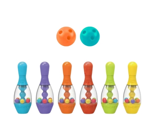 WOOPIE Kolorowe Kręgle Dla Dzieci 8 el.