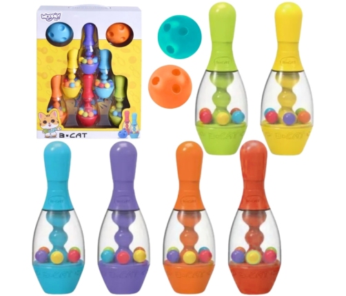 WOOPIE Kolorowe Kręgle Dla Dzieci 8 el.