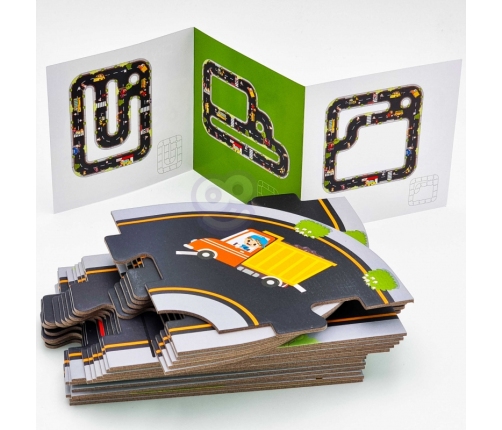 WOOPIE GREEN Droga Puzzle dla Dzieci Autostrada Makieta 21 el. Certyfikat FSC