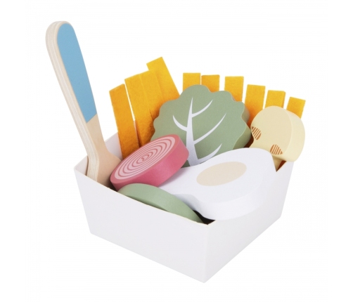 WOOPIE GREEN Zestaw Śniadaniowy z Tacą i Akcesoriami Serwis Pastelowy