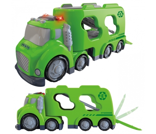 WOOPIE Zielona Laweta City Truck Efekty Dźwiękowe i Świetlne