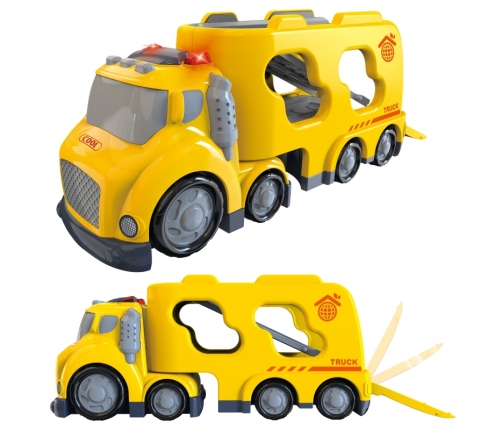 WOOPIE Duża Żółta Laweta City Truck Efekty Dźwiękowe i Świetlne