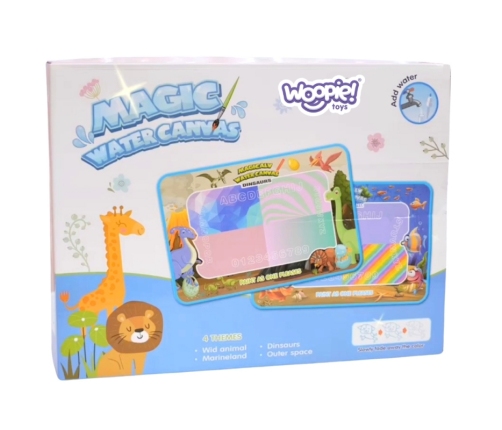 WOOPIE Magiczna Mata do Malowania Wodą XXL Pieczątki Cyferki 100cm