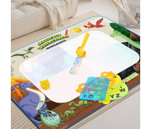 WOOPIE Magiczna Mata do Malowania Wodą XXL Pieczątki Cyferki 100cm