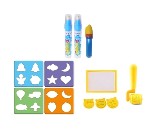 WOOPIE Magiczna Mata do Malowania Wodą XXL Pieczątki Cyferki 100cm