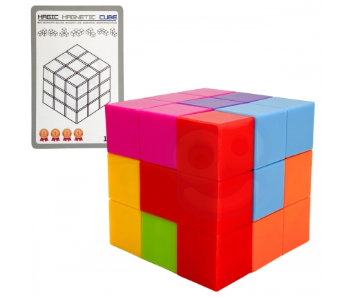 WOOPIE Układanka Kostka Tetris Z Zestawem Kart