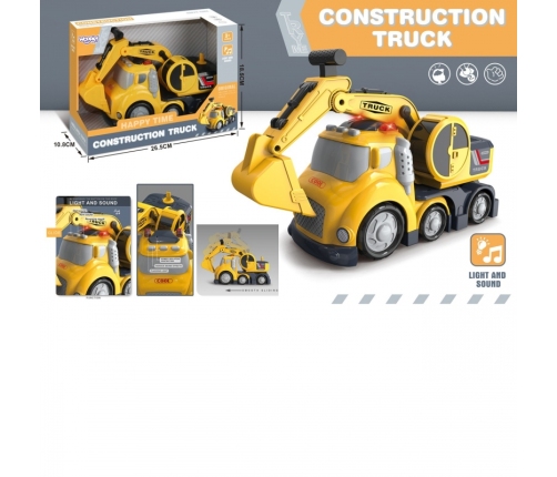 WOOPIE Koparka City Truck Efekty Dźwiękowe i Świetlne