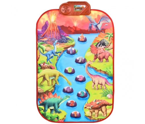 WOOPIE Duża Mata Muzyczna Pianino XL Dinozaury Interaktywna