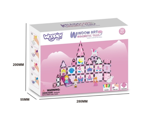 WOOPIE Magnetyczny Zestaw Konstrukcyjny Zbuduj Zamek