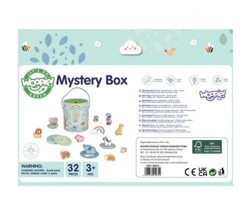 WOOPIE GREEN Tajemnicze Pudełko Dotknij i Dopasuj FSC