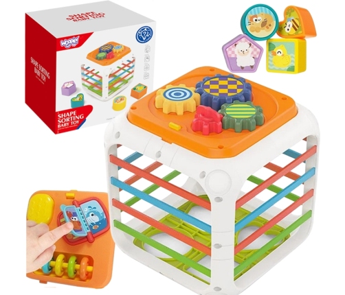 WOOPIE Kostka Edukacyjna Sorter 4w1 Kształty 18m+