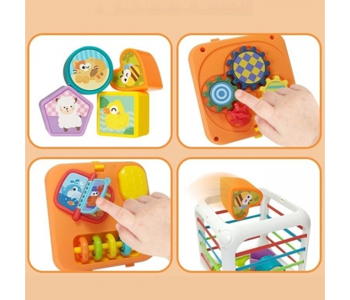 WOOPIE Kostka Edukacyjna Sorter 4w1 Kształty 18m+