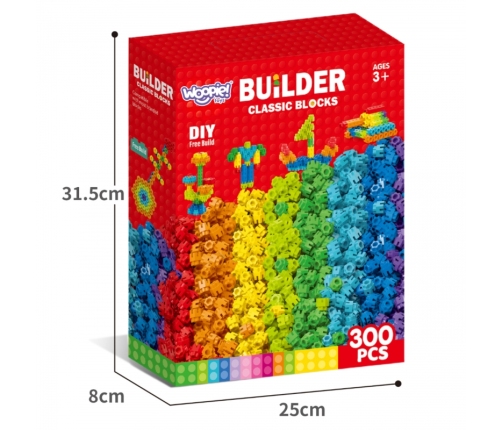 WOOPIE Kreatywne Klocki Konstukcyjne 300 el.
