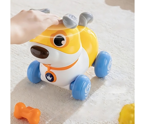 WOOPIE Interaktywny Piesek 2w1 Pchacz Szczekający 360° 6m+