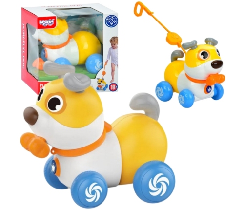 WOOPIE Interaktywny Piesek 2w1 Pchacz Szczekający 360° 6m+