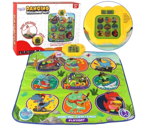 WOOPIE Mata Muzyczna Dinozaury Zręcznościowa Gra Taneczna