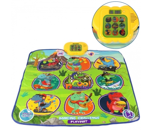 WOOPIE Mata Muzyczna Dinozaury Zręcznościowa Gra Taneczna