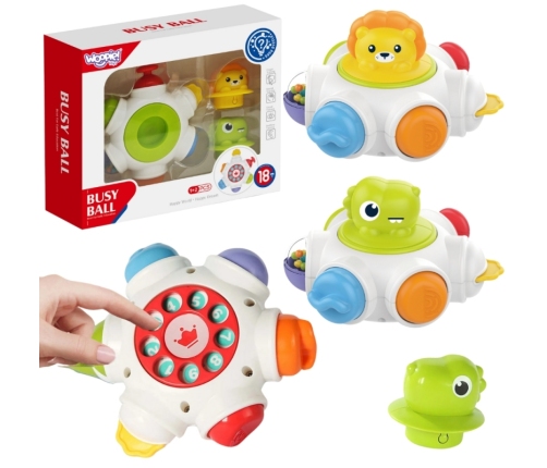 WOOPIE BABY Kosmiczna Rakieta Aktywności - Edukacyjna Kostka Sensoryczna 18m+