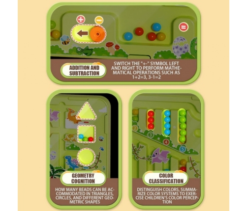 WOOPIE Magnetyczny Labirynt 2w1 Gra Chińczyk