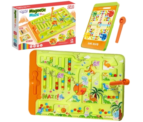WOOPIE Magnetyczny Labirynt 2w1 Gra Chińczyk