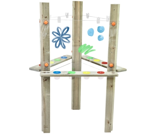 CLASSIC WORLD EDU Przezroczysta Sztaluga Tablica Akrylowa XXL Centrum Artystyczne 3w1