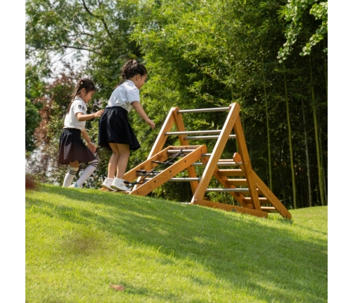 CLASSIC WORLD EDU Drewniany Plac Zabaw XL Zestaw Drabinka Montessori do Wspinaczki