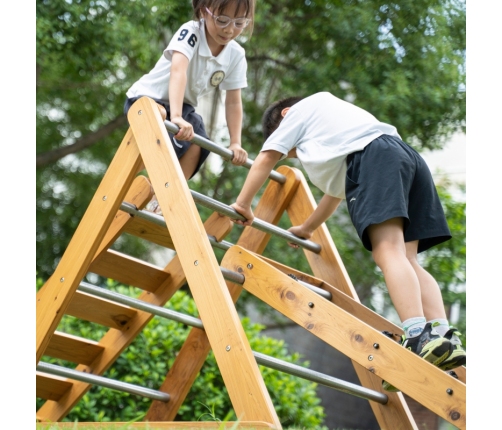 CLASSIC WORLD EDU Drewniany Plac Zabaw XL Zestaw Drabinka Montessori do Wspinaczki